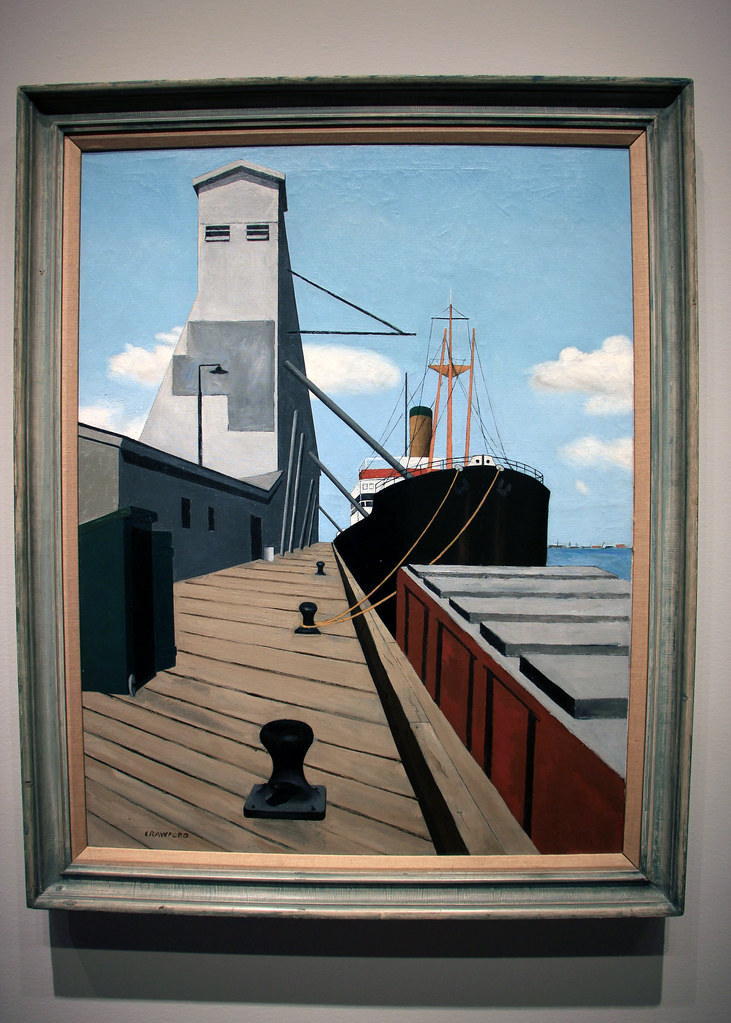 Public Grain Elevator in New Orleans, by Ralston Crawford Flickr