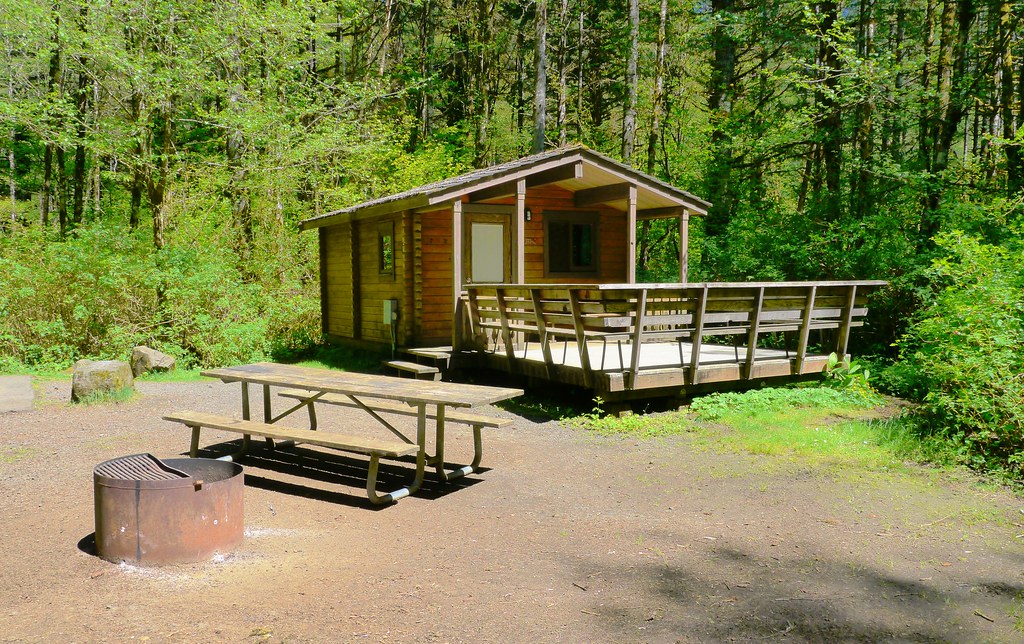 Tworoom cabin in Silver Falls State Park Campground Flickr