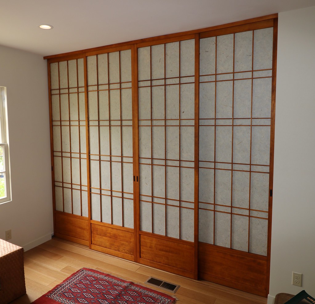 Shoji door closet 69 4 panel Shoji screen closet, Hemlock… Flickr