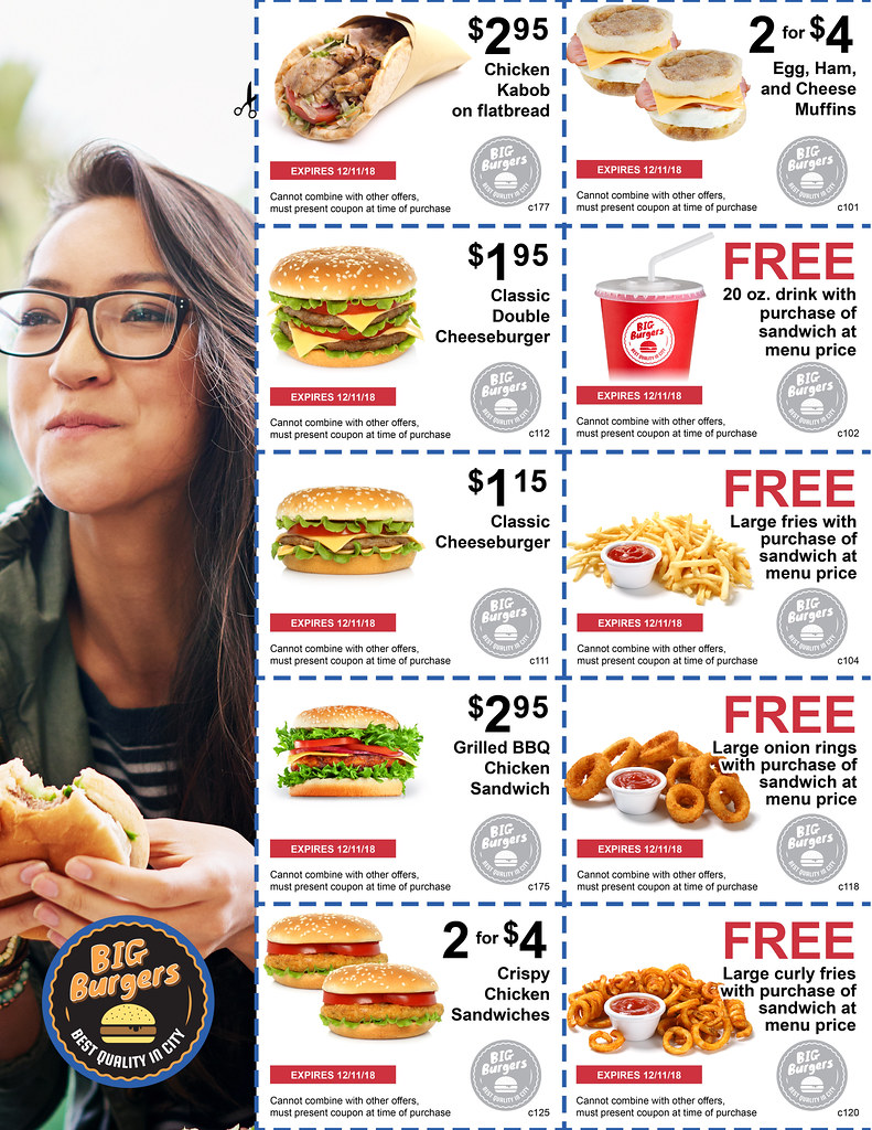 Example of a Coupon Flyer that Does Not Require Calorie De… Flickr