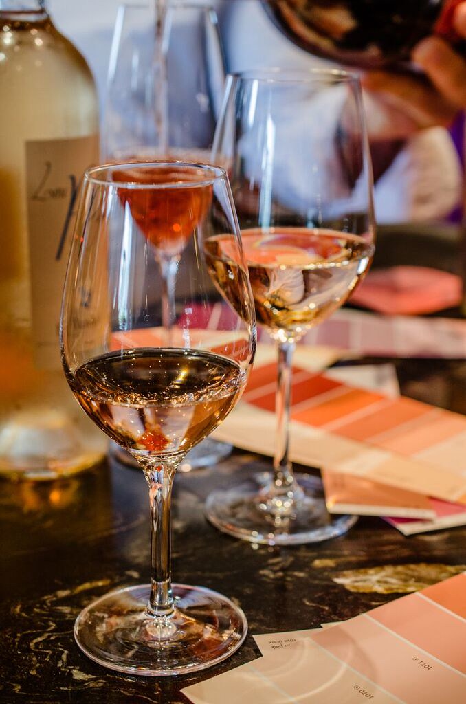 Rose Wines come in many shades Some of the many rose wines… Flickr