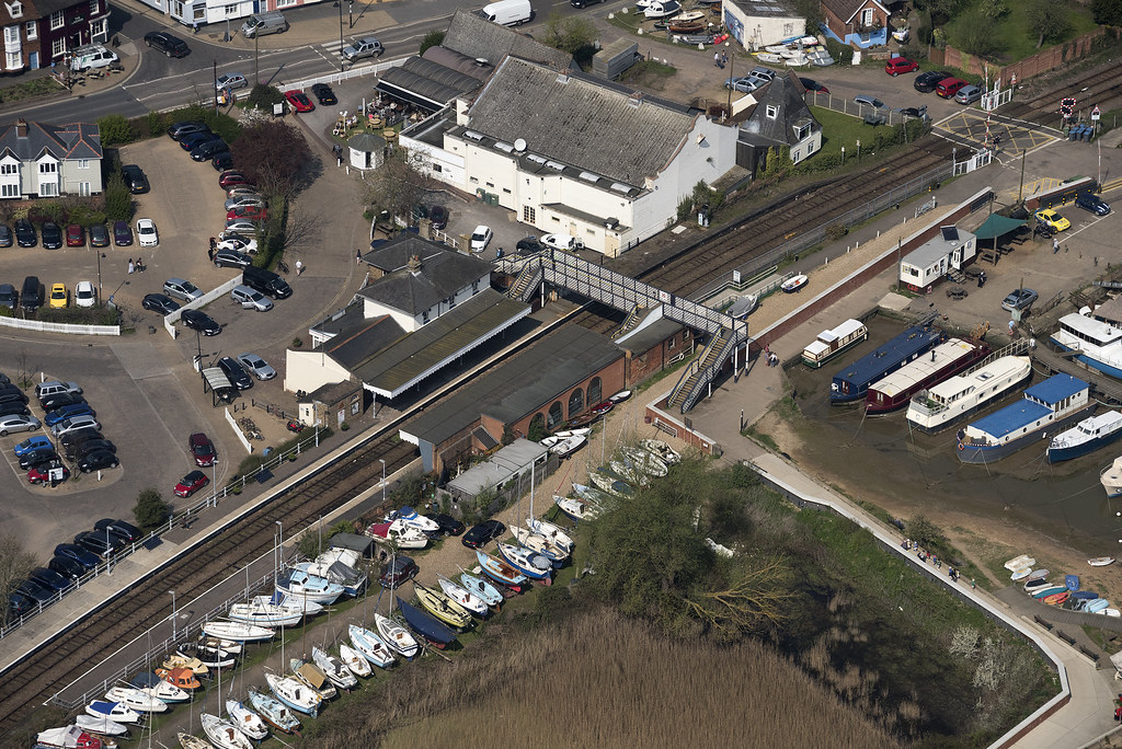 Woodbridge Railway Station aerial a photo on Flickriver