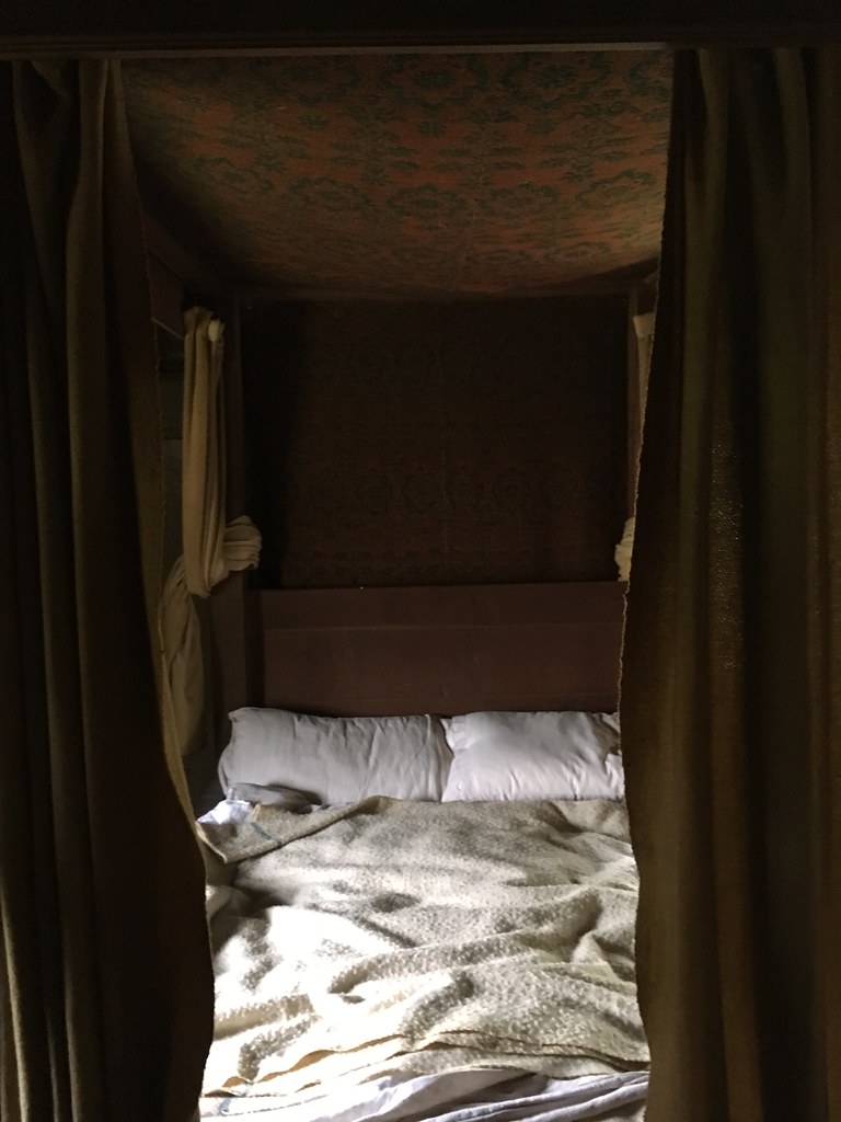 Bayleaf upstairs bed detail Bed curtains helped create a … Flickr