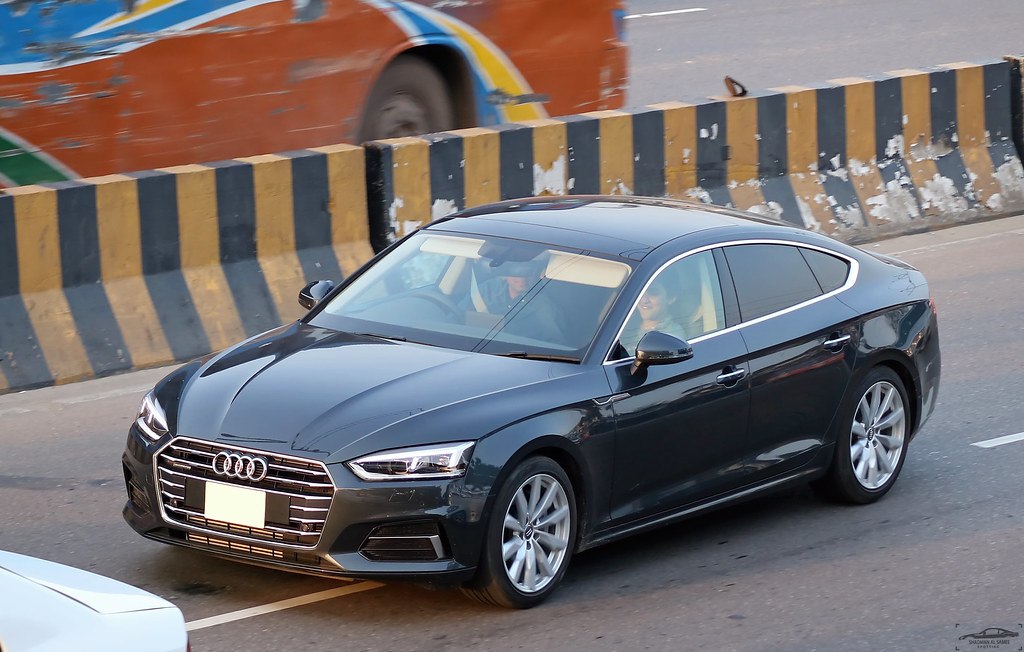 Audi A5 Sportback, Bangladesh. Airport Rd 2018. Shadman Samee Flickr