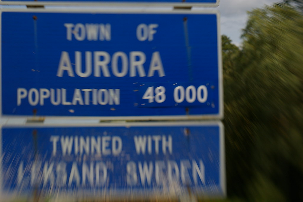 Aurora Population 48000 Population sign on Wellington as y… Flickr