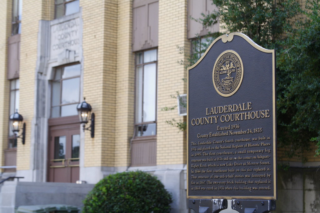 Lauderdale County courthouse historical marker Historical … Flickr