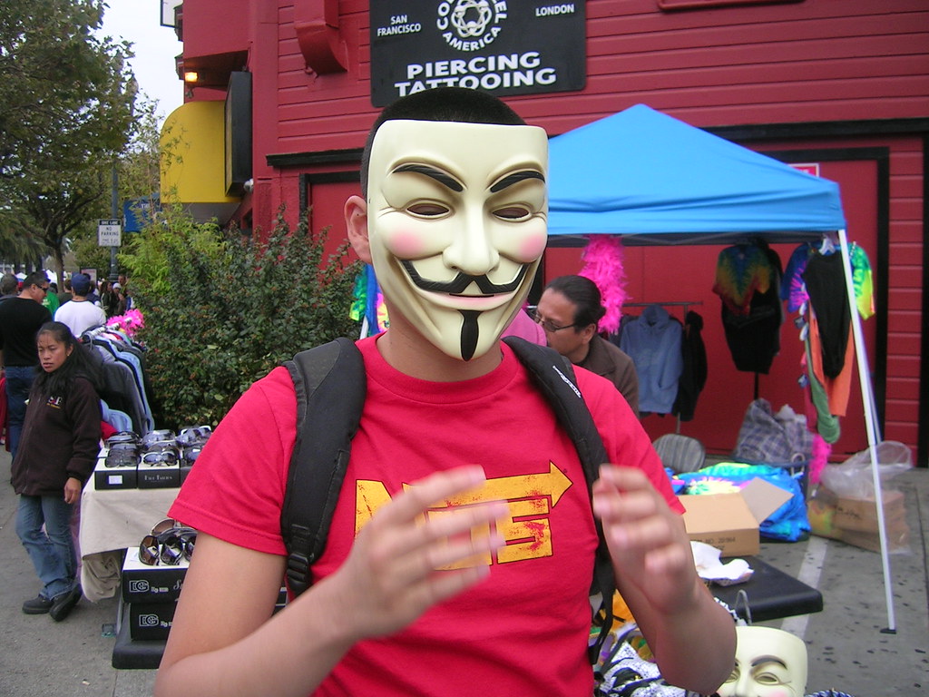 HP in Guy Fox mask Tim Wayne Flickr