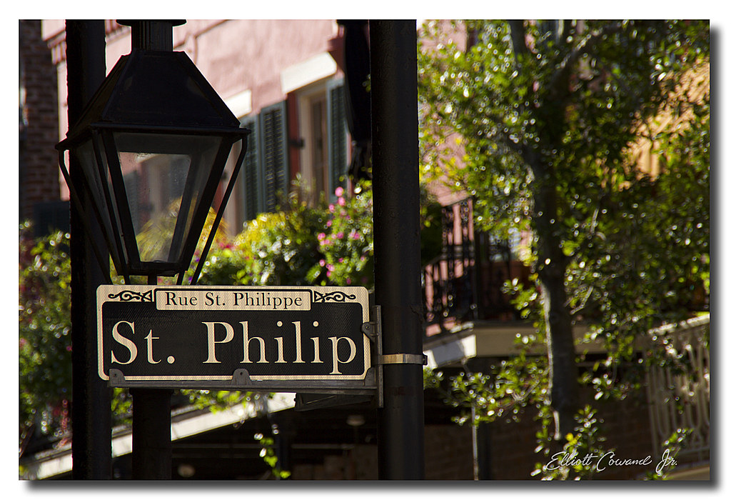 St. Philip street sign New Orleans Elliott Cowand Jr. Flickr