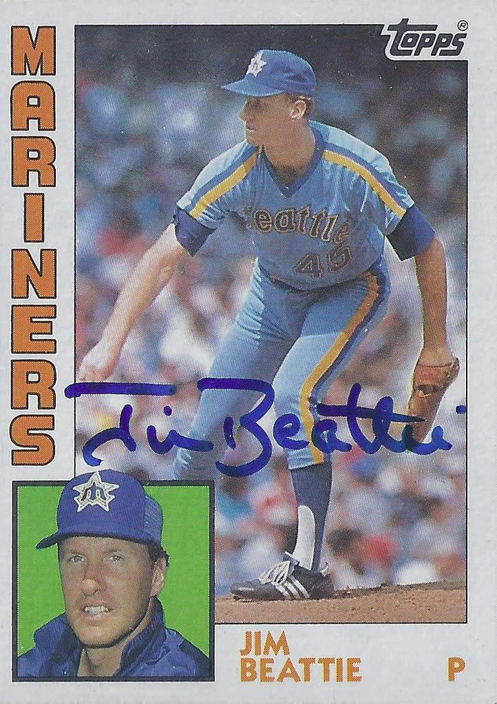 Flickriver Photoset 'Jim Beattie Autographed / Signed Baseball Cards' by Treasures from the Past