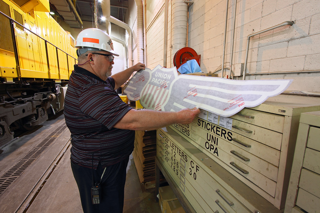 Stickers and wings First shift paint shop supervisor David… Flickr