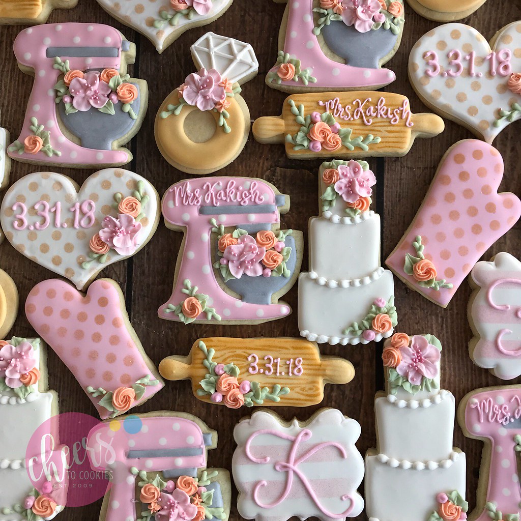 Kitchen themed bridal shower cookies Sonia Eckley Flickr