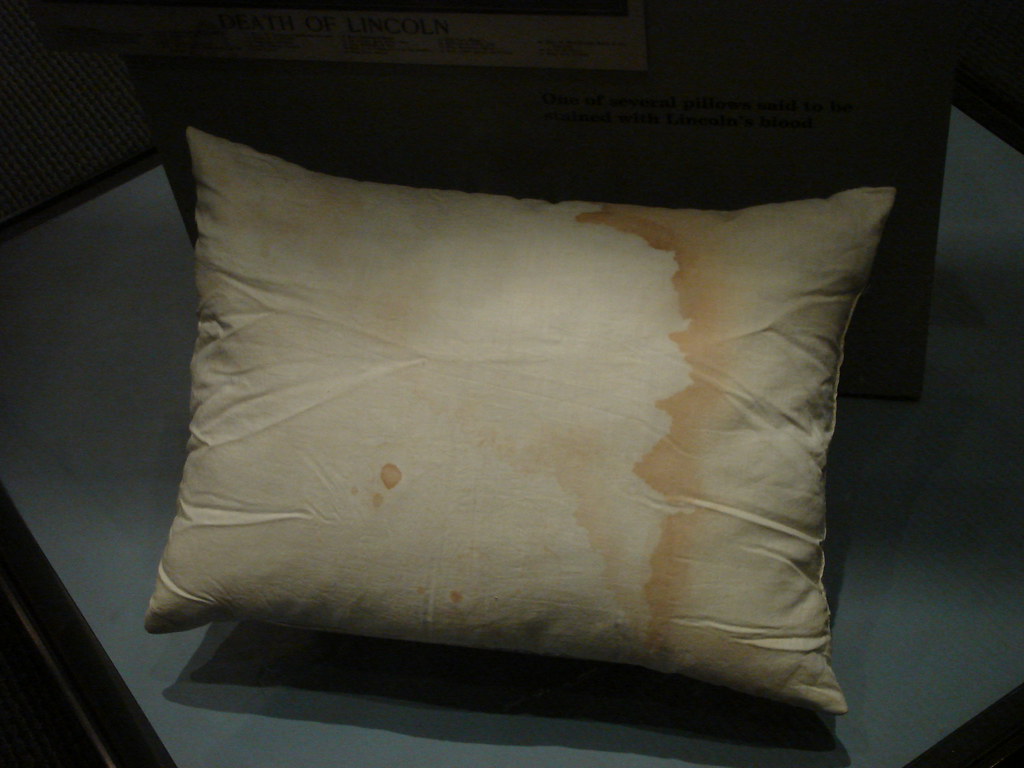 Lincoln's Pillow Lincoln's Blood Stained Pillow bangbangb00gie Flickr