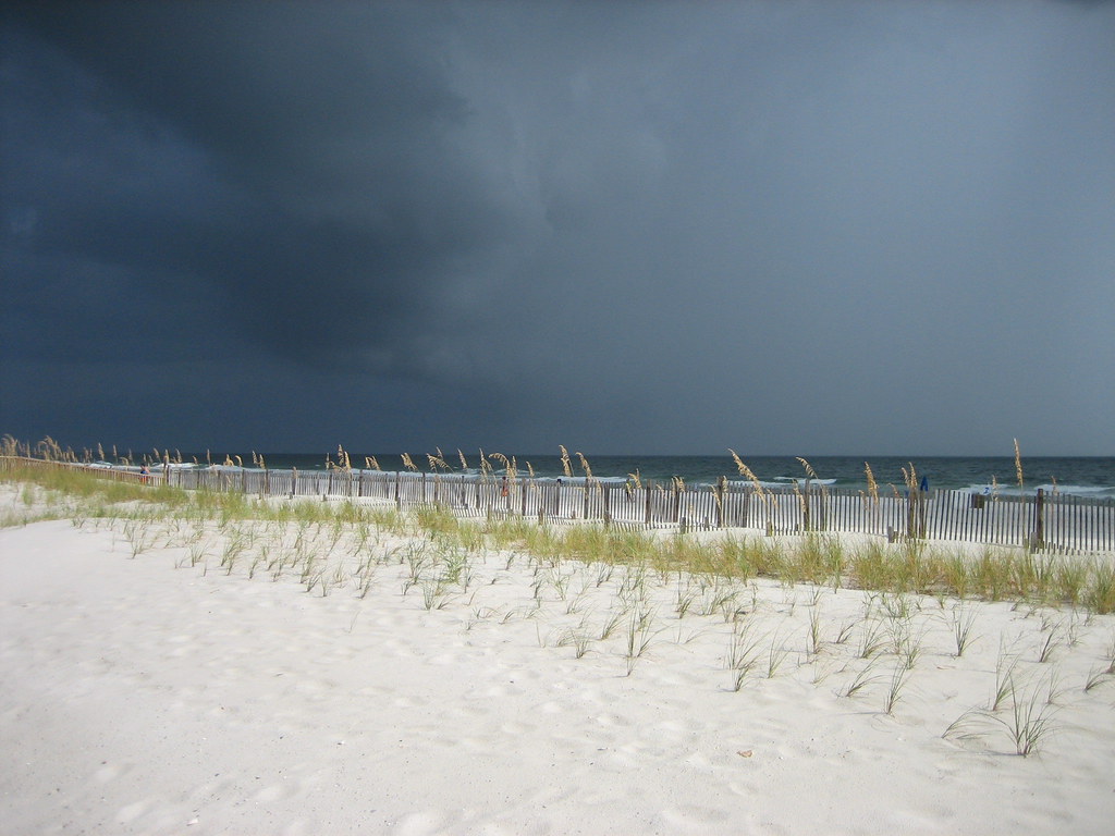 beach weather afternoon storm in Gulf Shores, AL brandon schauer