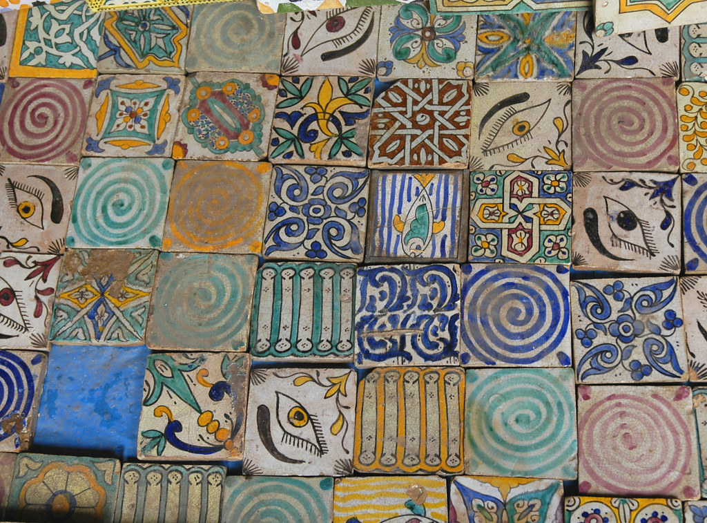 Painted ceramic tiles Handpainted ceramic tiles at a stre… Flickr