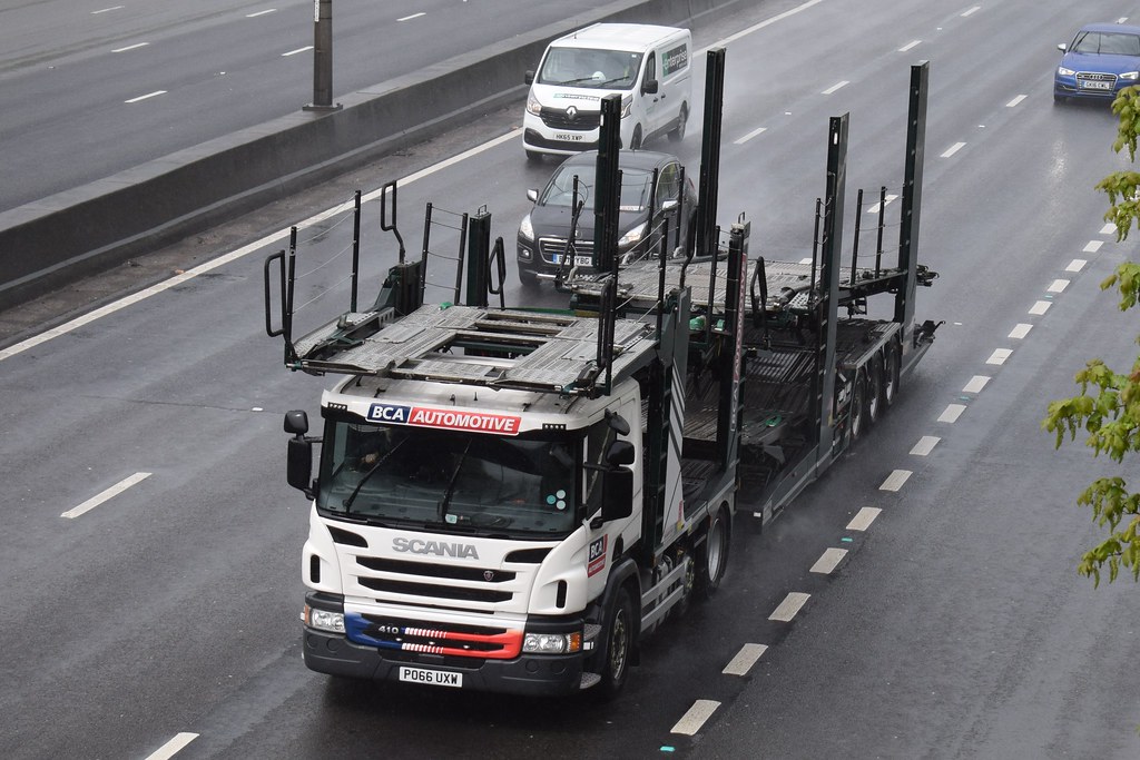 PO66UXW BCA Automotive Scania Car Transporter M25 Junction… Graham