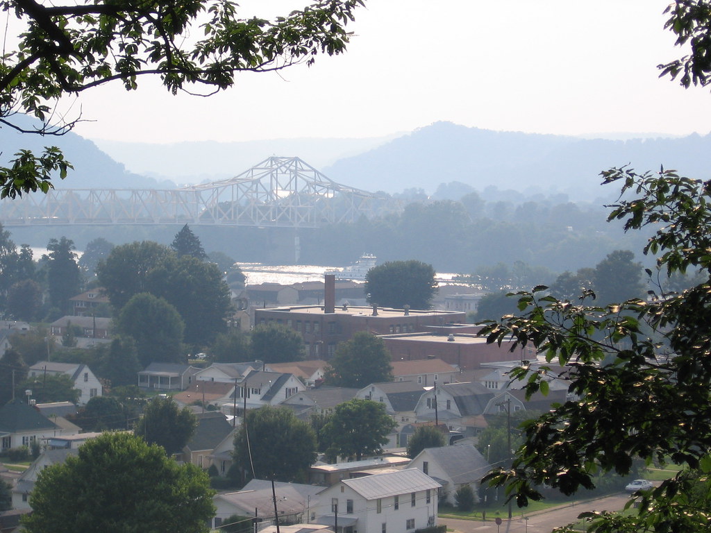 St. Marys West Virginia view from I.O.O.F. cemetary Flickr