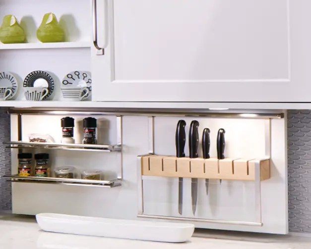 Find Kitchen Organization with Häfele Backsplash Railing Systems ACo