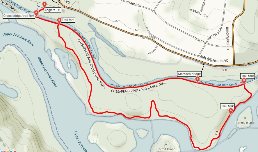 Billy Goat Trail Map Billy Goat Trail – Section B (Chesapeake & Ohio Canal National Historical Park, Md) | Live And Let Hike