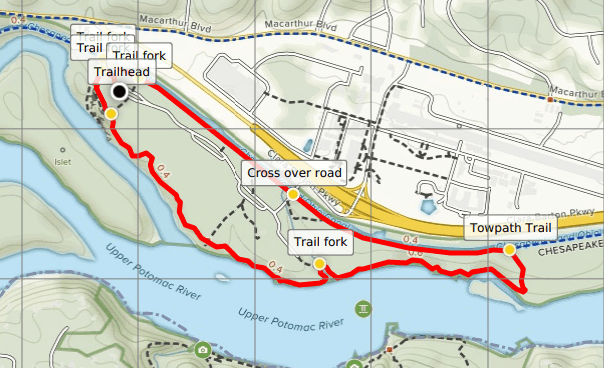 Billy Goat Trail Map Billy Goat Trail – Section C (Chesapeake & Ohio Canal National Historical Park, Md) | Live And Let Hike