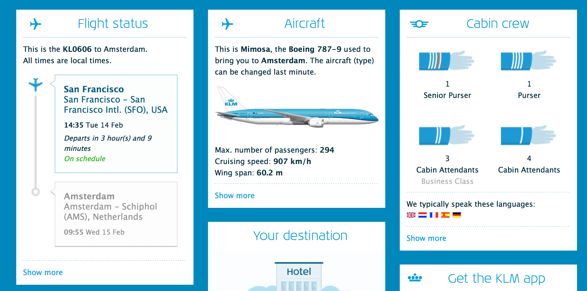 Review San Francisco to Amsterdam in KLM 7879 World Business Class