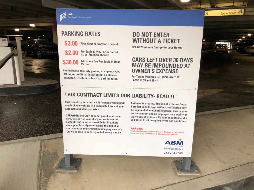 ShortTerm Parking Rates At LAX Go Way Up In 2019 Live and Let's Fly