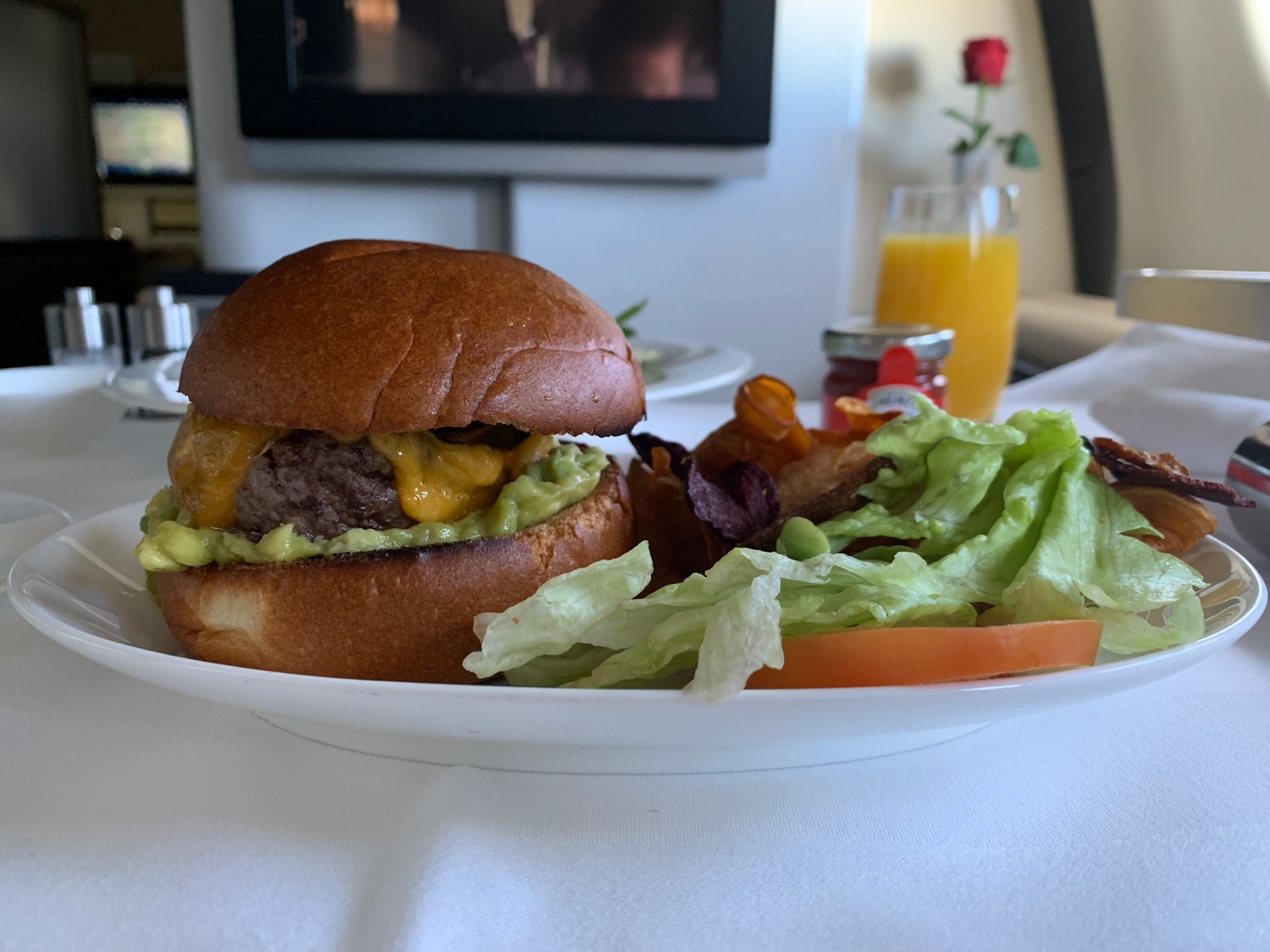 The Best Airline Cheeseburger In The World Live and Let's Fly