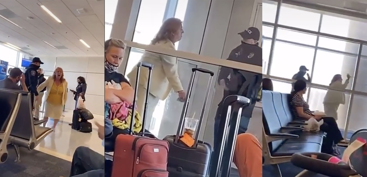 Meltdown Woman Screams For "The Manager Of The Airport" After Gate