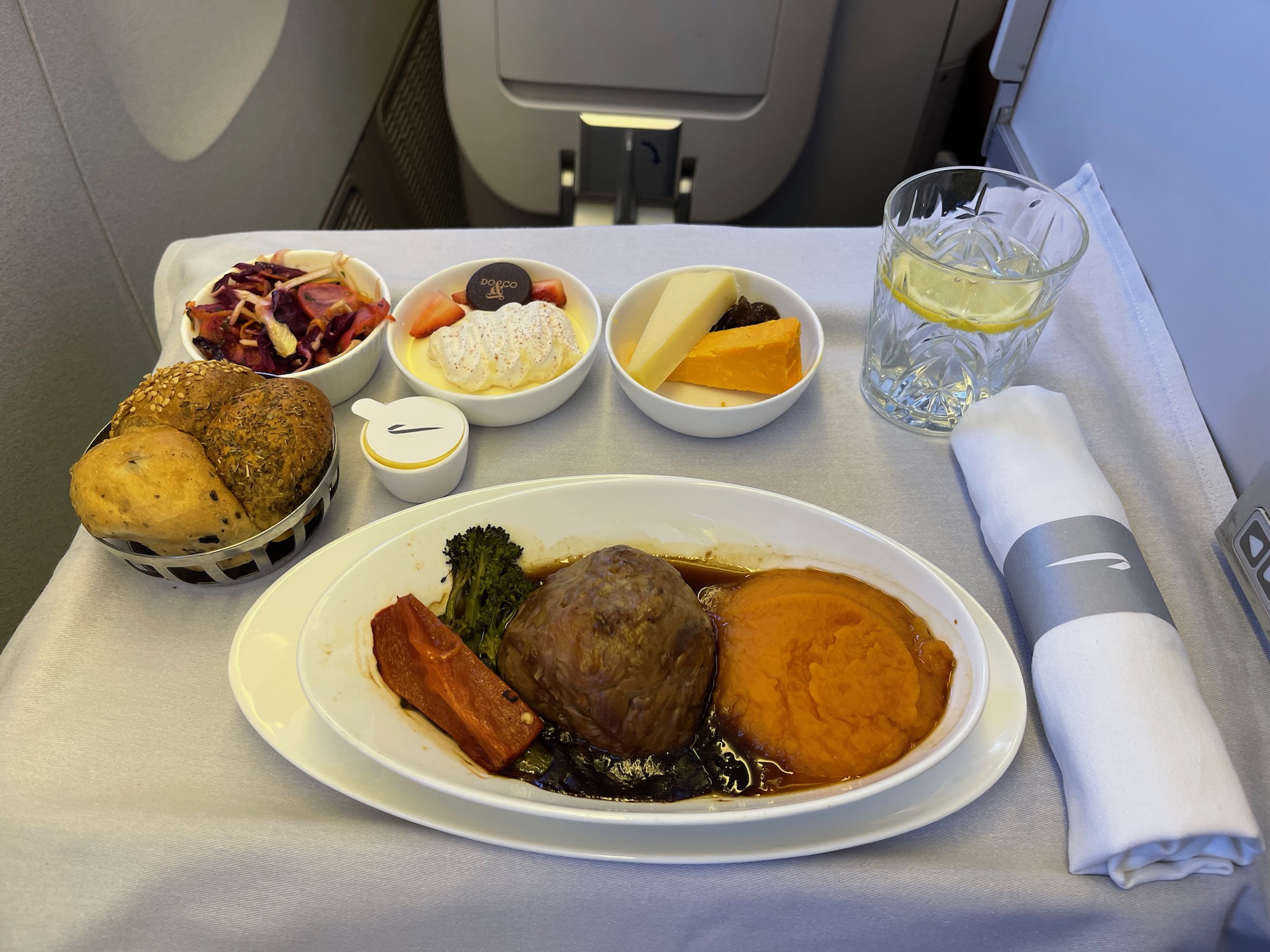 British Airways Business Class Meals