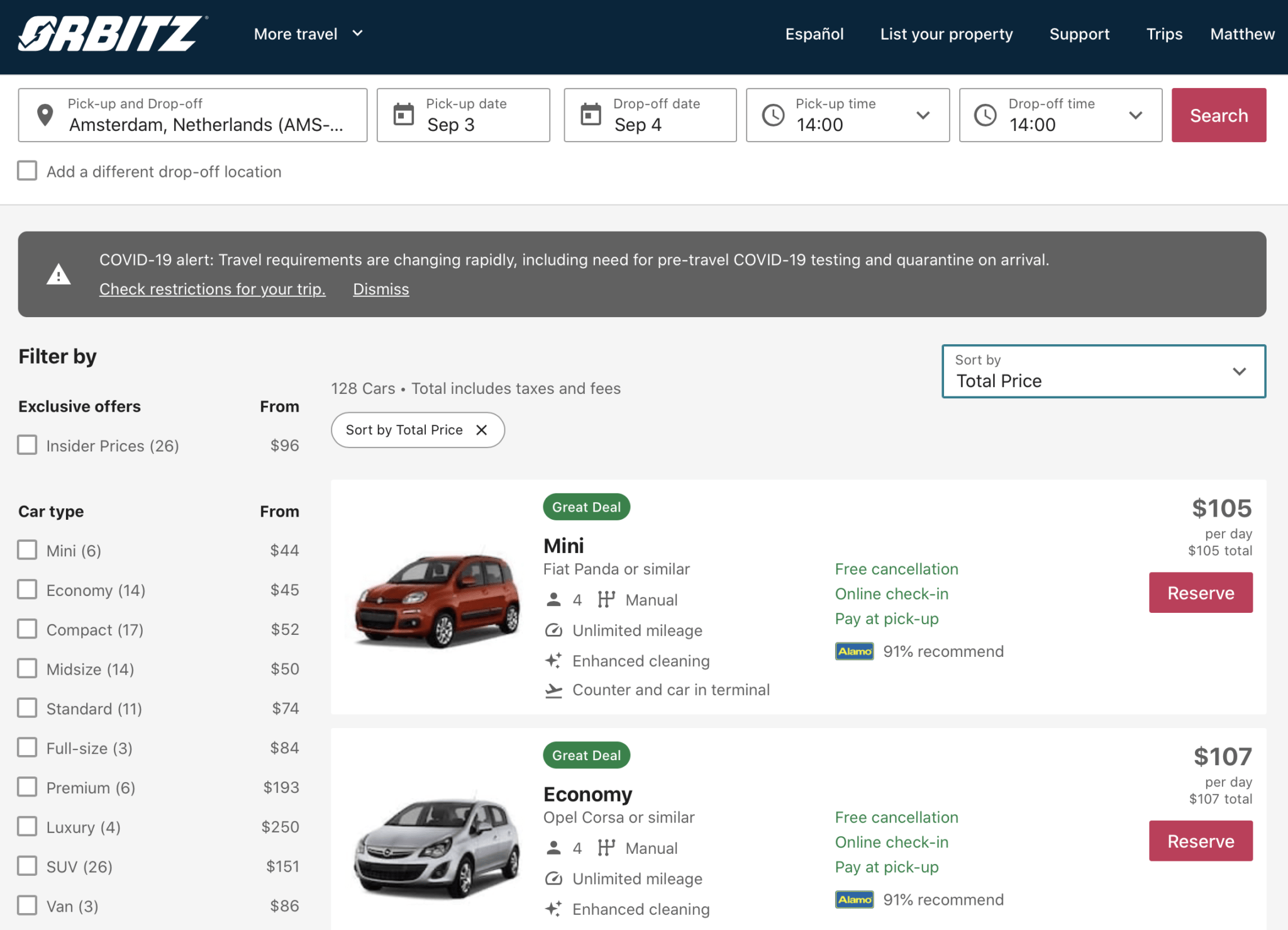 Warning Rental Car Pricing Is Obscene In Europe Too Live and Let's Fly