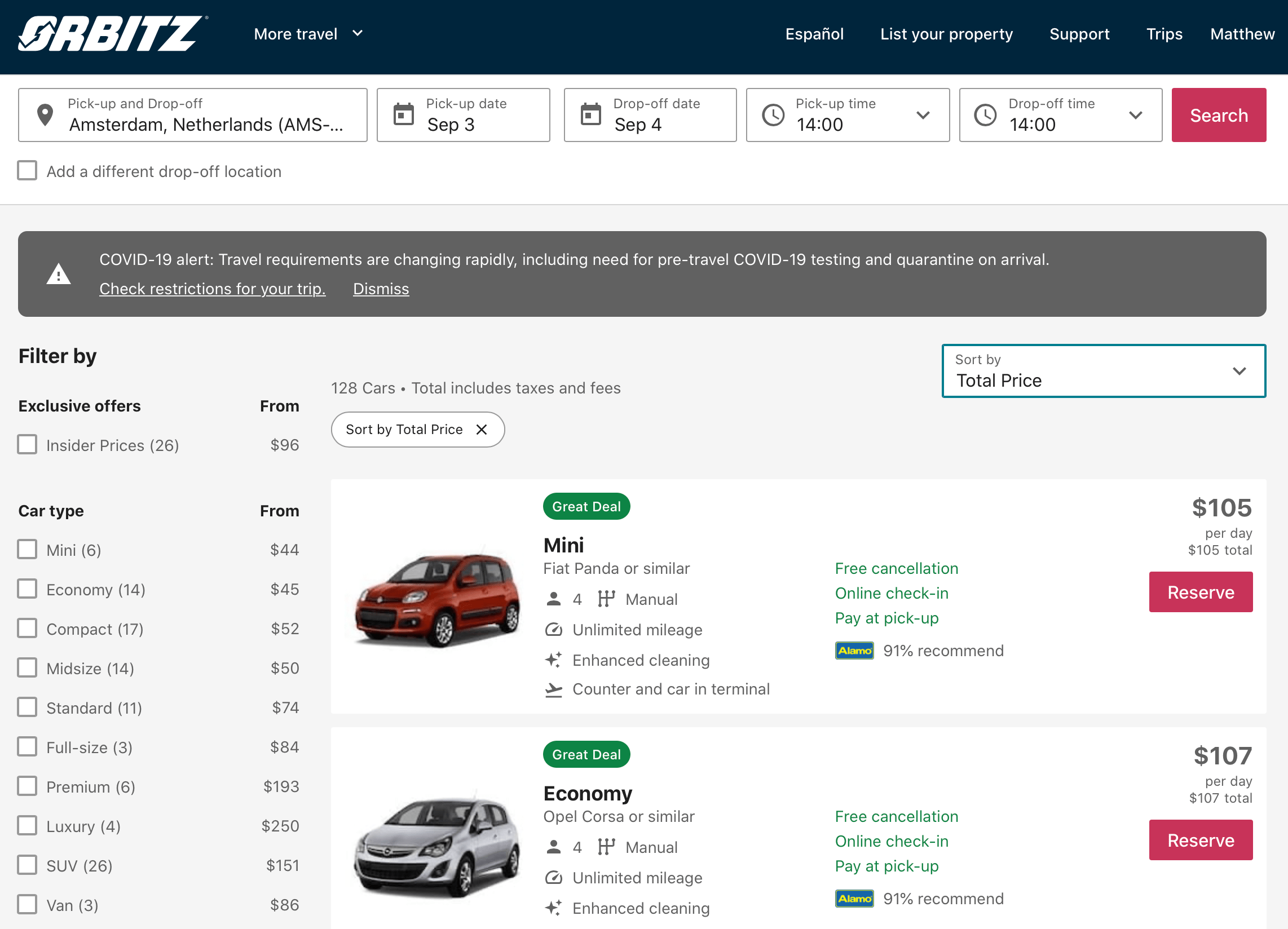 Warning Rental Car Pricing Is Obscene In Europe Too Live and Let's Fly