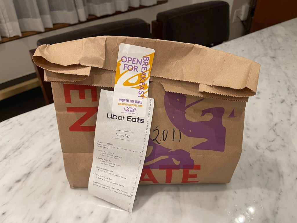 Is Uber Eats Always This Bad? Live and Let's Fly