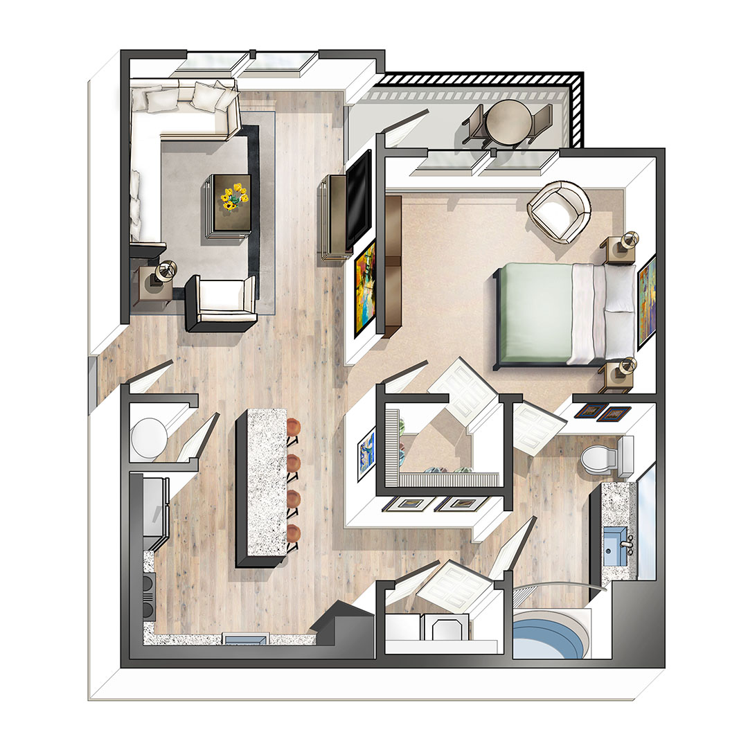 1, 2 & 3 Bedroom Floor Plans Gardendale Apartments Easterwood