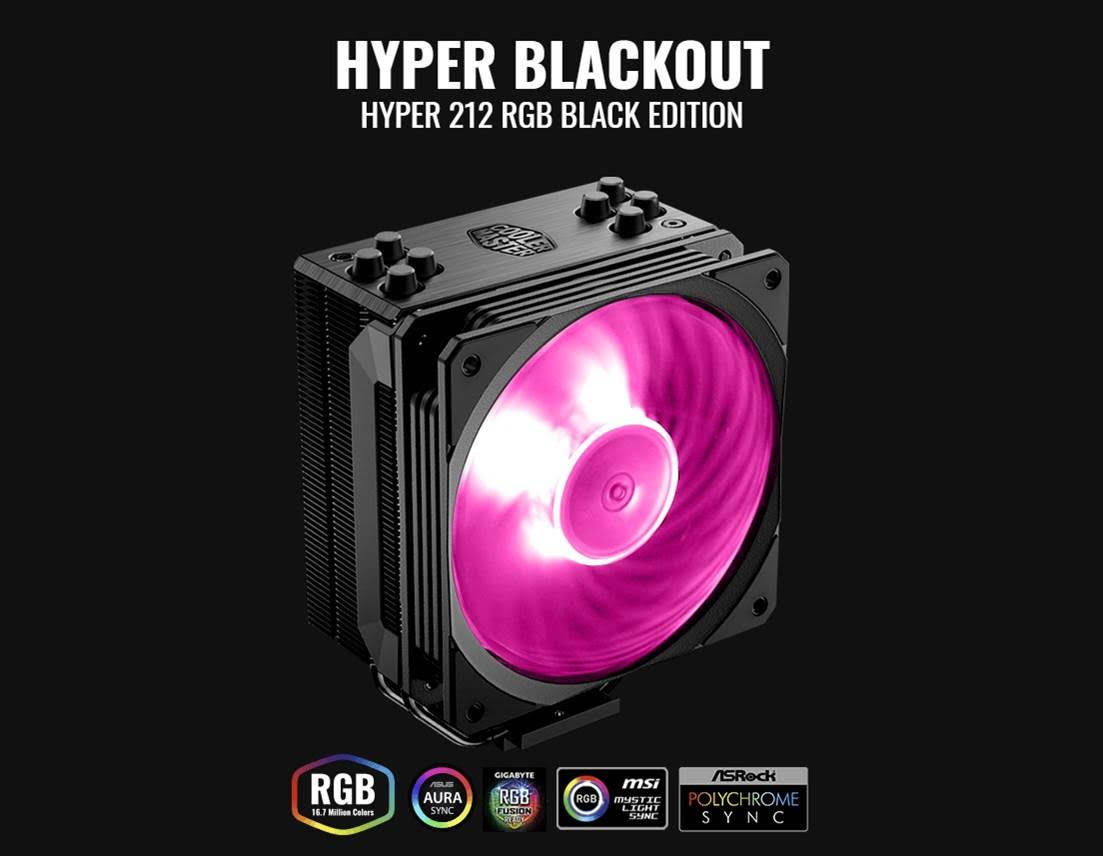 Cooler Master Releases the Hyper 212 RGB Black Edition