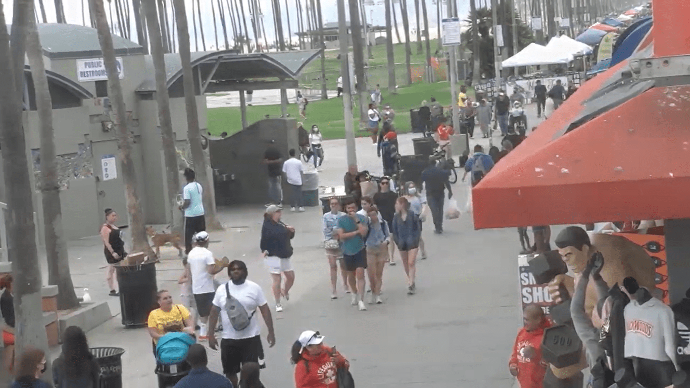 Venice Beach Boardwalk Live Webcam new California, USA