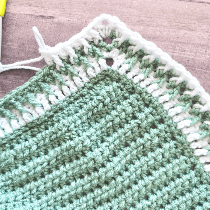 How to crochet a baby blanket with alpine border free pattern Live