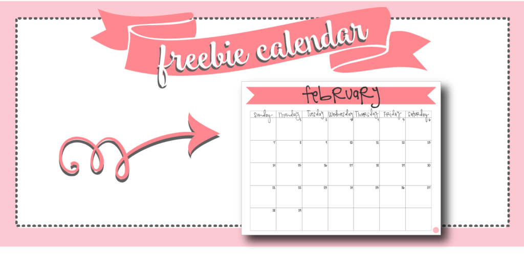 February 2016 Calendar - Free Printable | Live Craft Eat