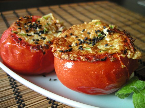 Alkaline Recipe 66 Stuffed Tomatoes And Peppers Live Energized