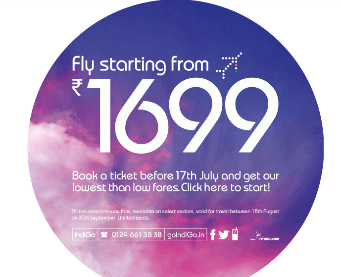 Spicejet & Indigo offering sales for flying between AugSep 2014