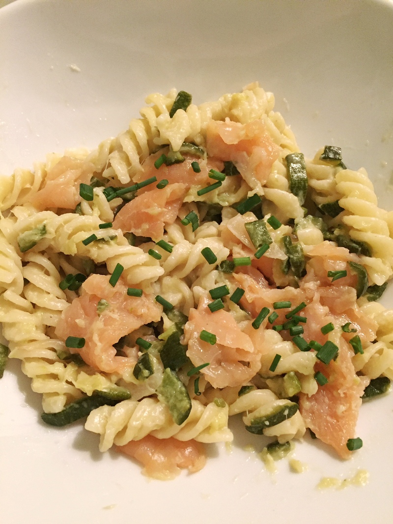 Piperchef consiglia pasta zucchine e salmone "light" Live from Hamburg