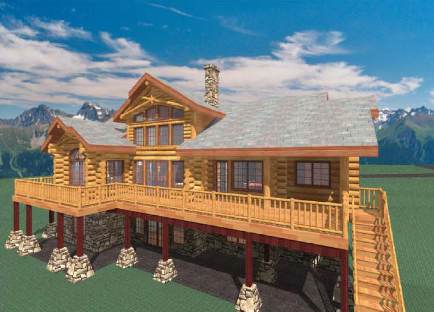 Log Cabins 1500 2400 Sq Ft Jeremiah Johnson Custom Log Homes