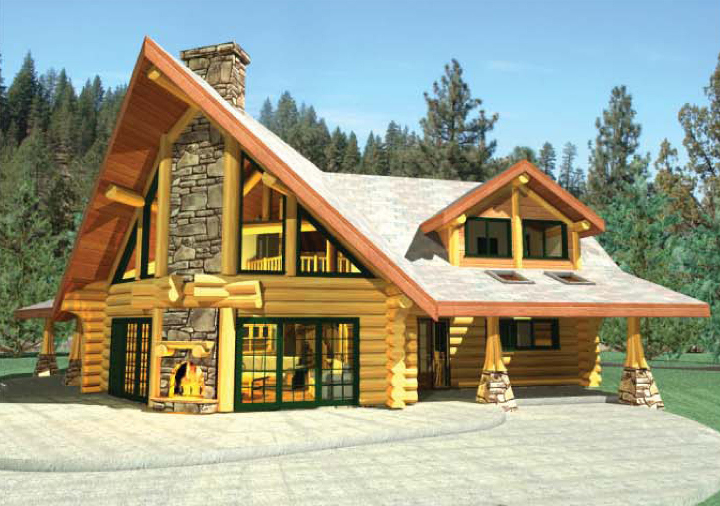 Log Cabins 1500 2400 Sq Ft Jeremiah Johnson Custom Log Homes