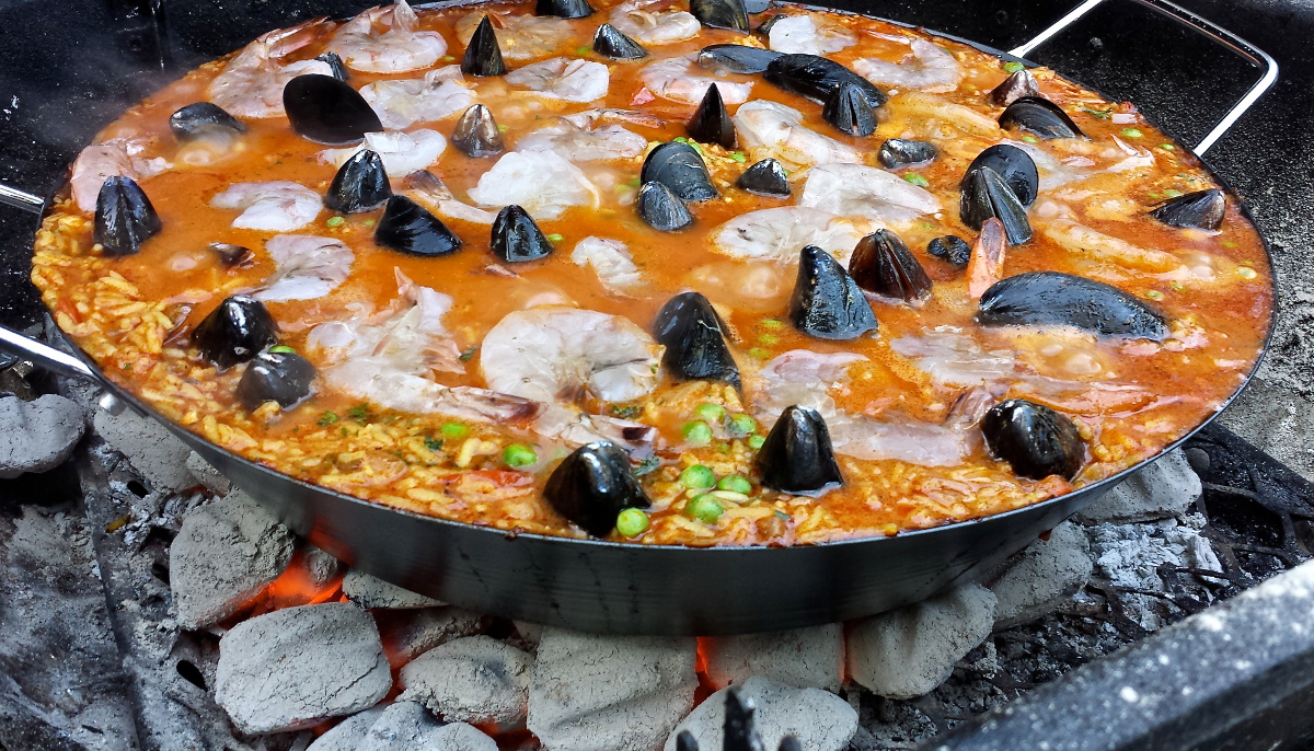 Paella & popcorn shrimp with my little touch in it! — Live in the