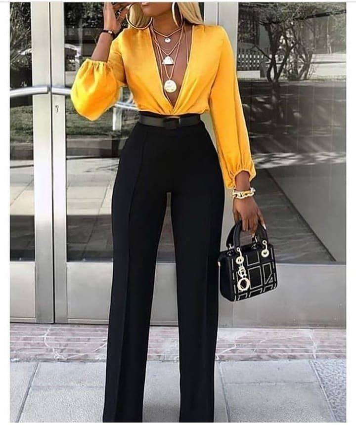 black and yellow outfits Dresses Images 2022