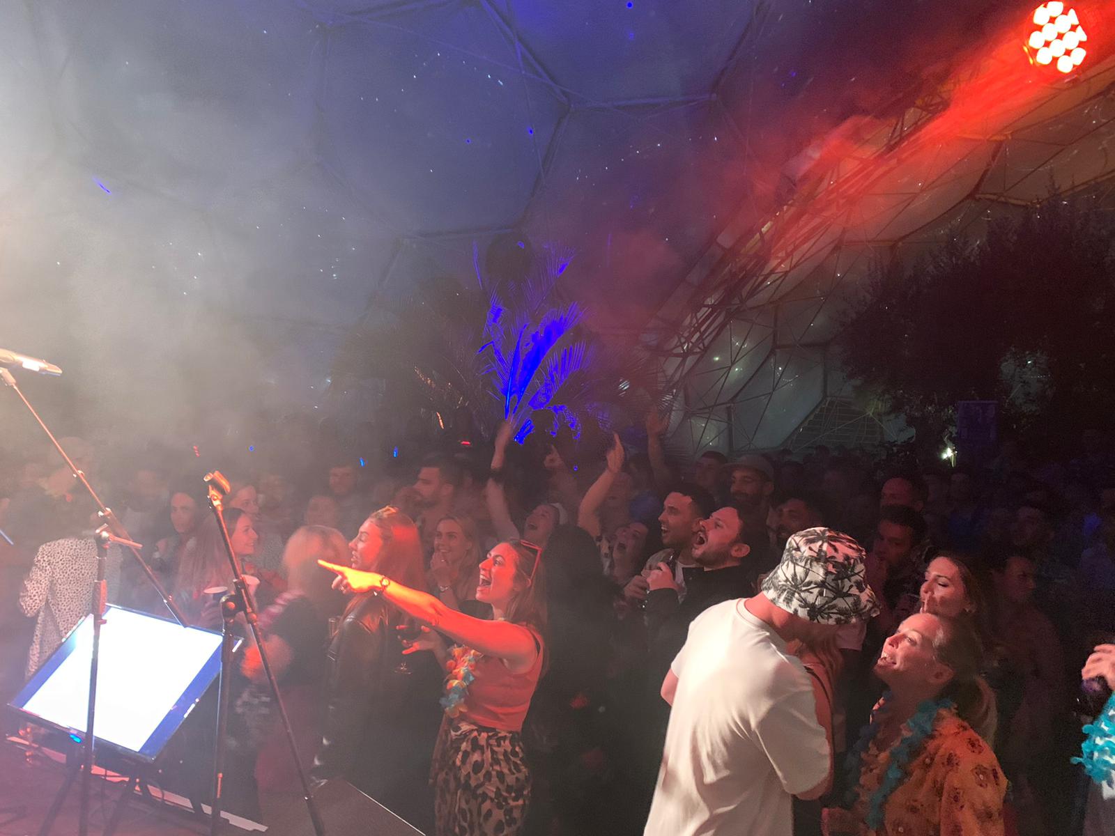 Live Karaoke Band entertain Red Bull at The Eden Project Live Karaoke