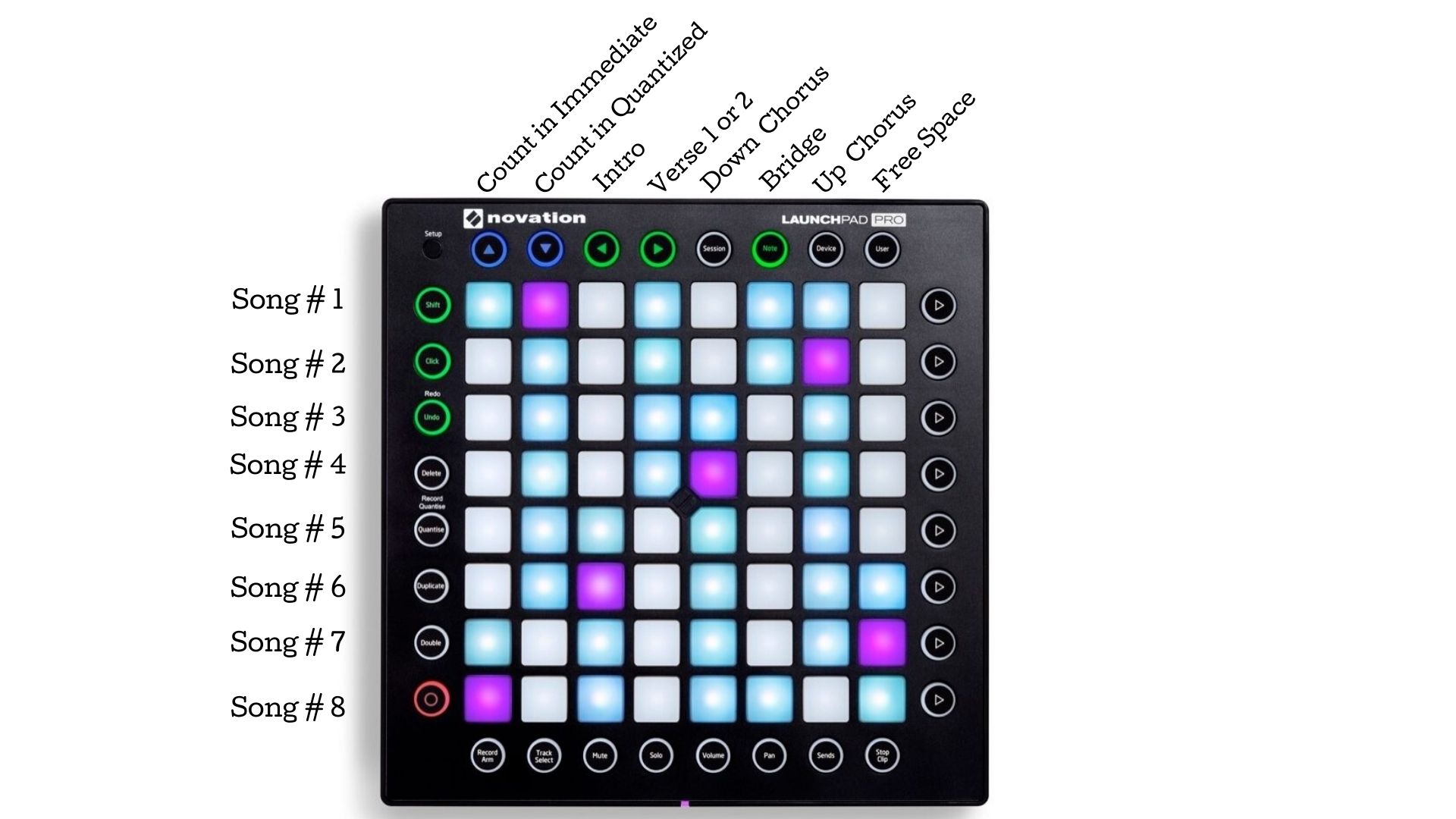 Session View Grid Controller Mapping