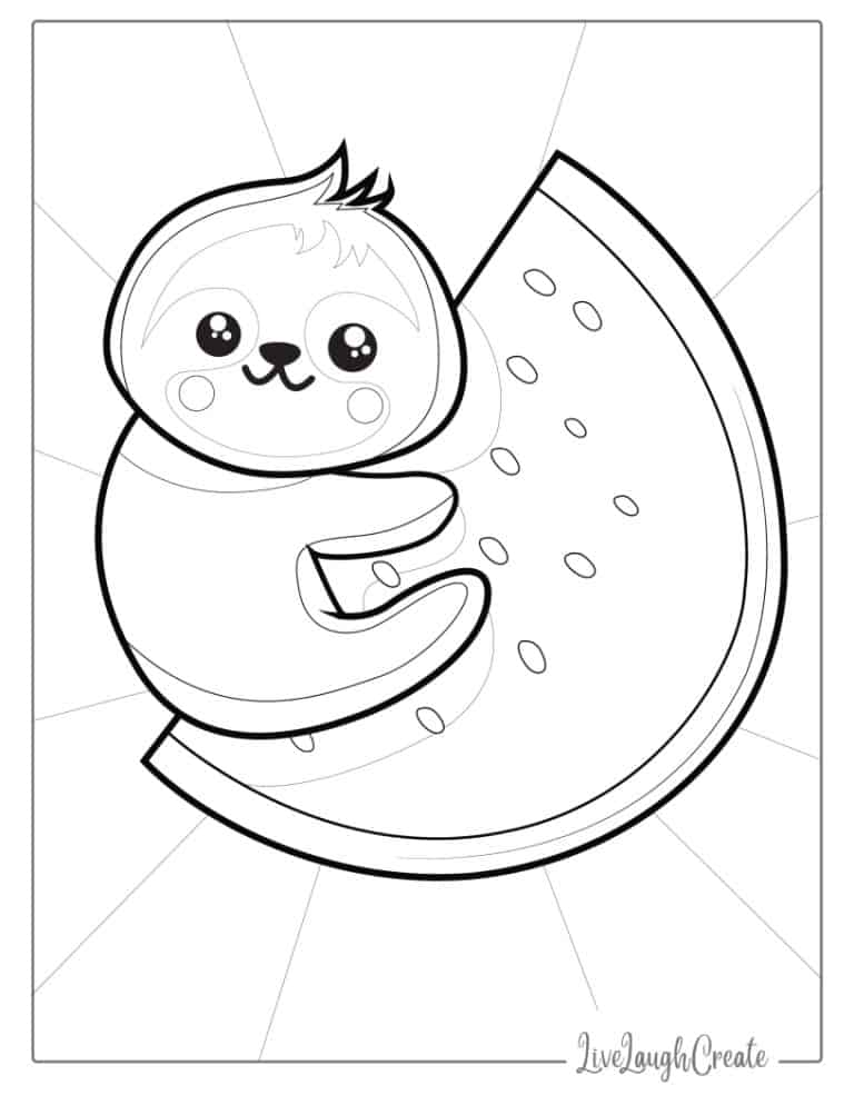 20 Juicy Watermelon Coloring Pages (Free PDF Printables)