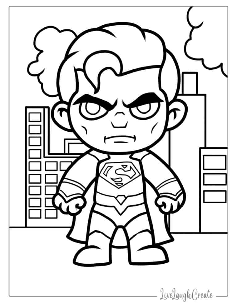 38 Original Superman Coloring Pages (Free PDF Printables)