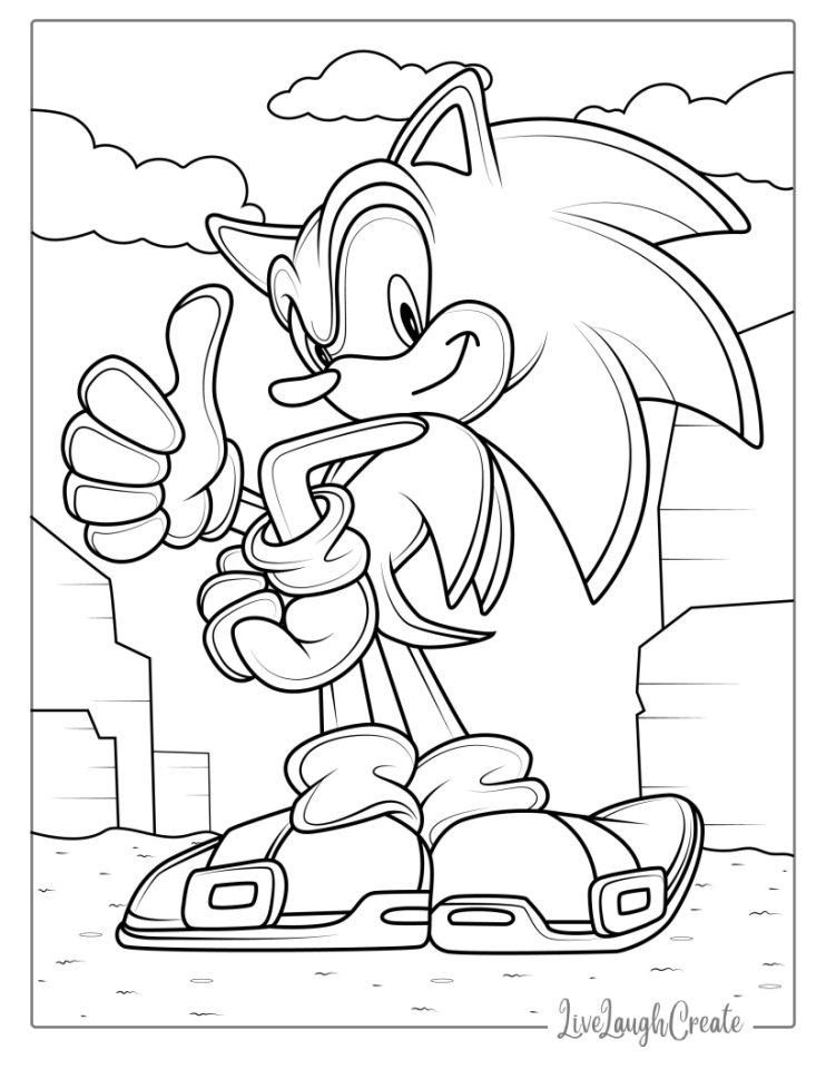 40 Orignal Sonic Coloring Pages (Free PDF Printables)