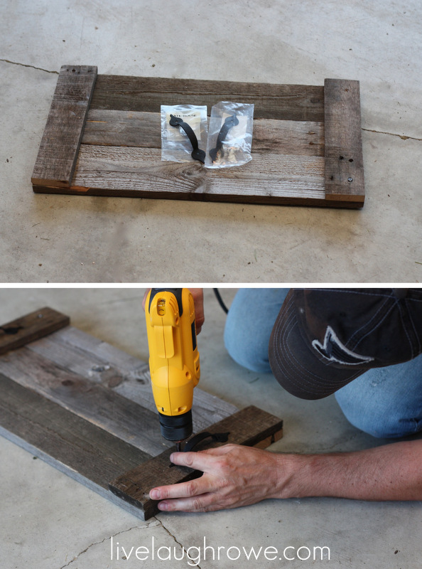 DIY Pallet Serving Tray Live Laugh Rowe