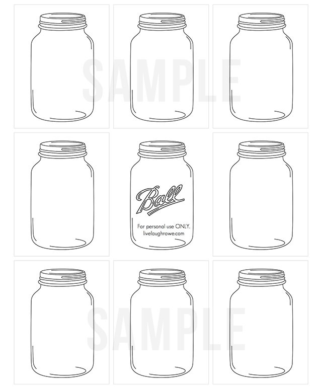 Jars of Buttons Handmade Gift Tags Live Laugh Rowe